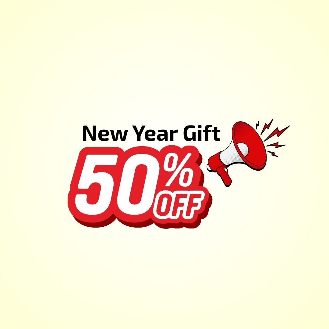 50% Discount(New Year Gift)