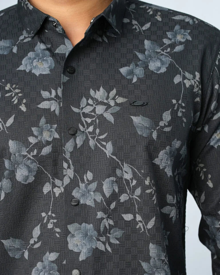 Bamboo Fiber Floral Shirt 25B