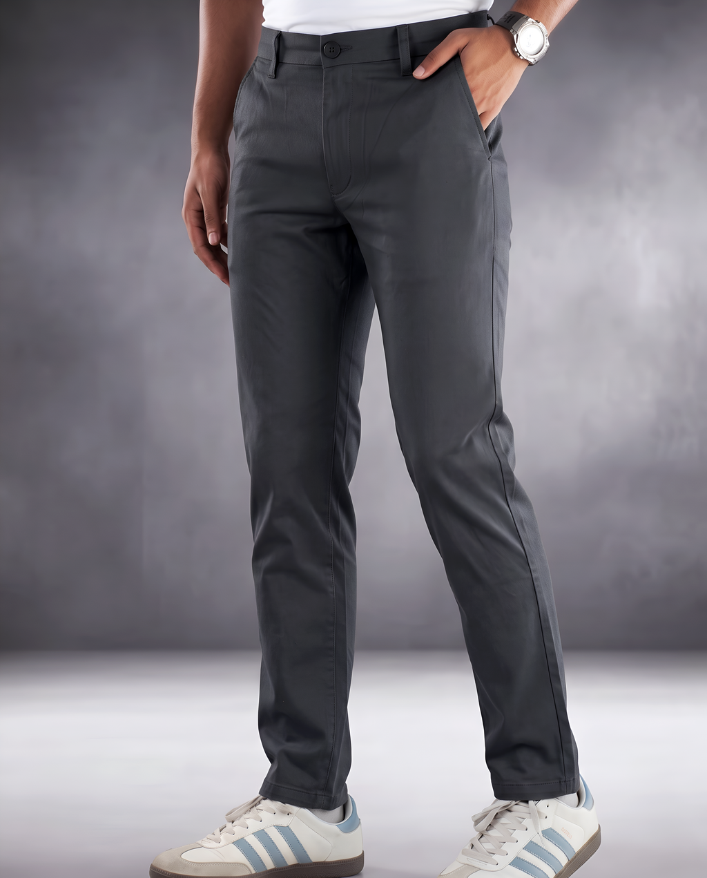 Premium Chino Twill Pant (charcoal)