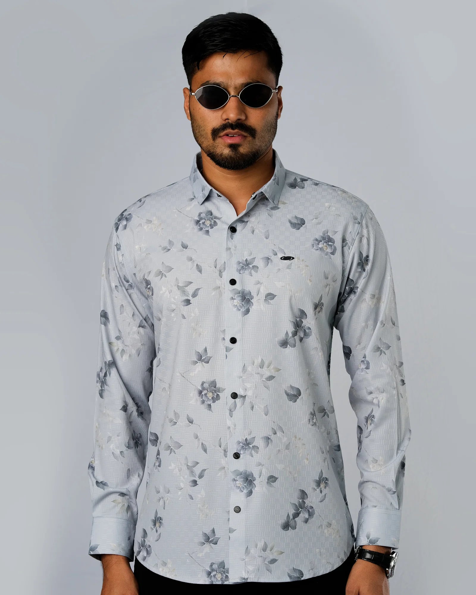 Bamboo Fiber Floral Shirt 25D