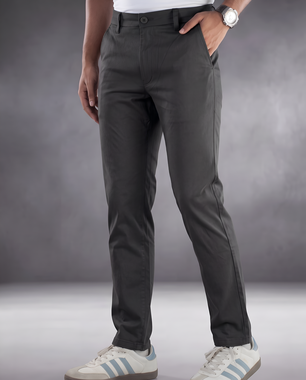 Premium Chino Pant- Dark Ash