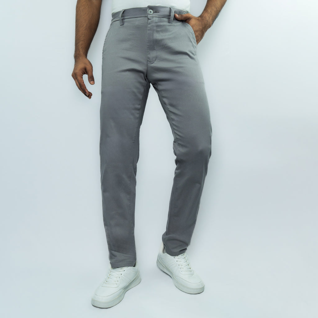 Premium Chino Twill Pant (Ash)