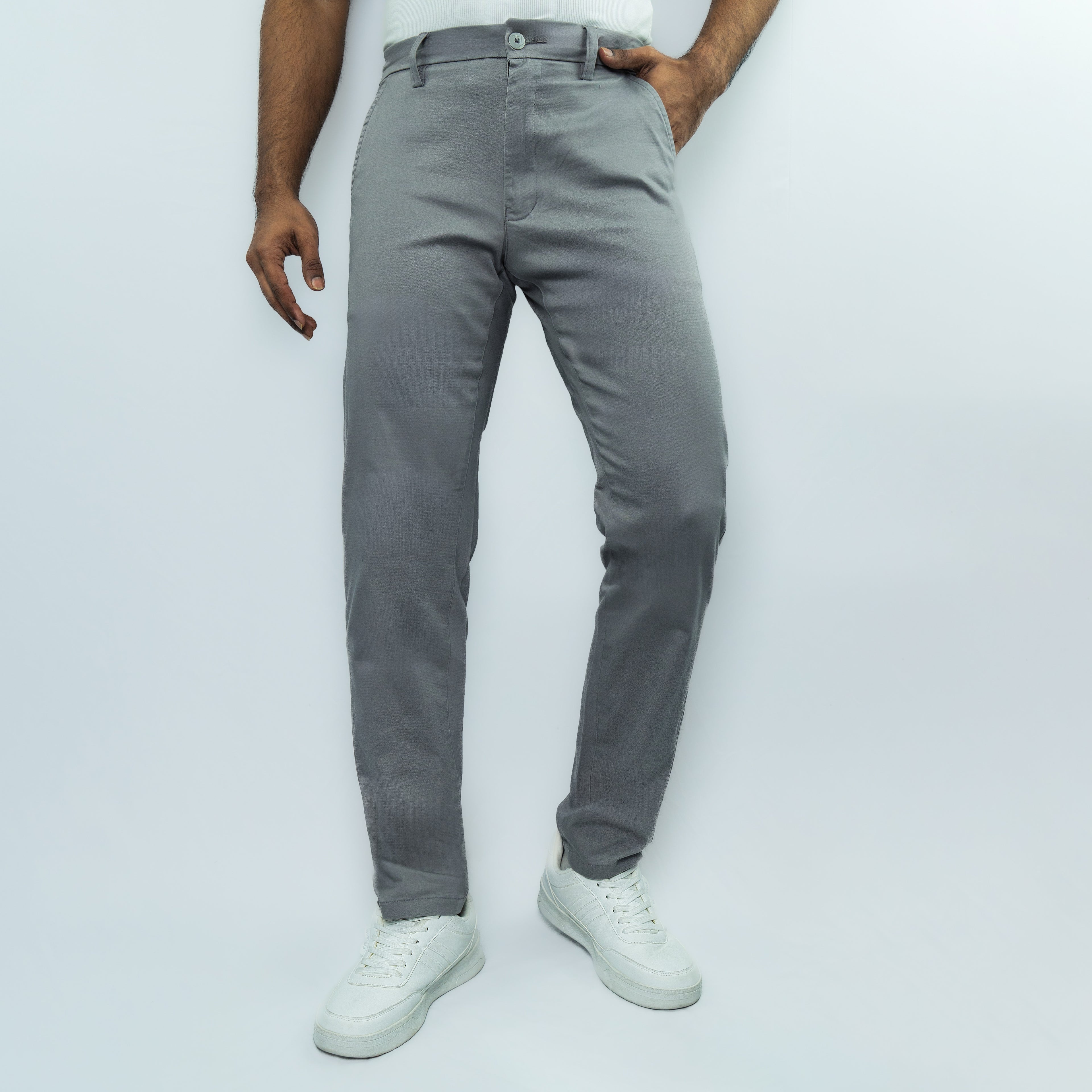 Premium Chino Twill Pant (Ash)