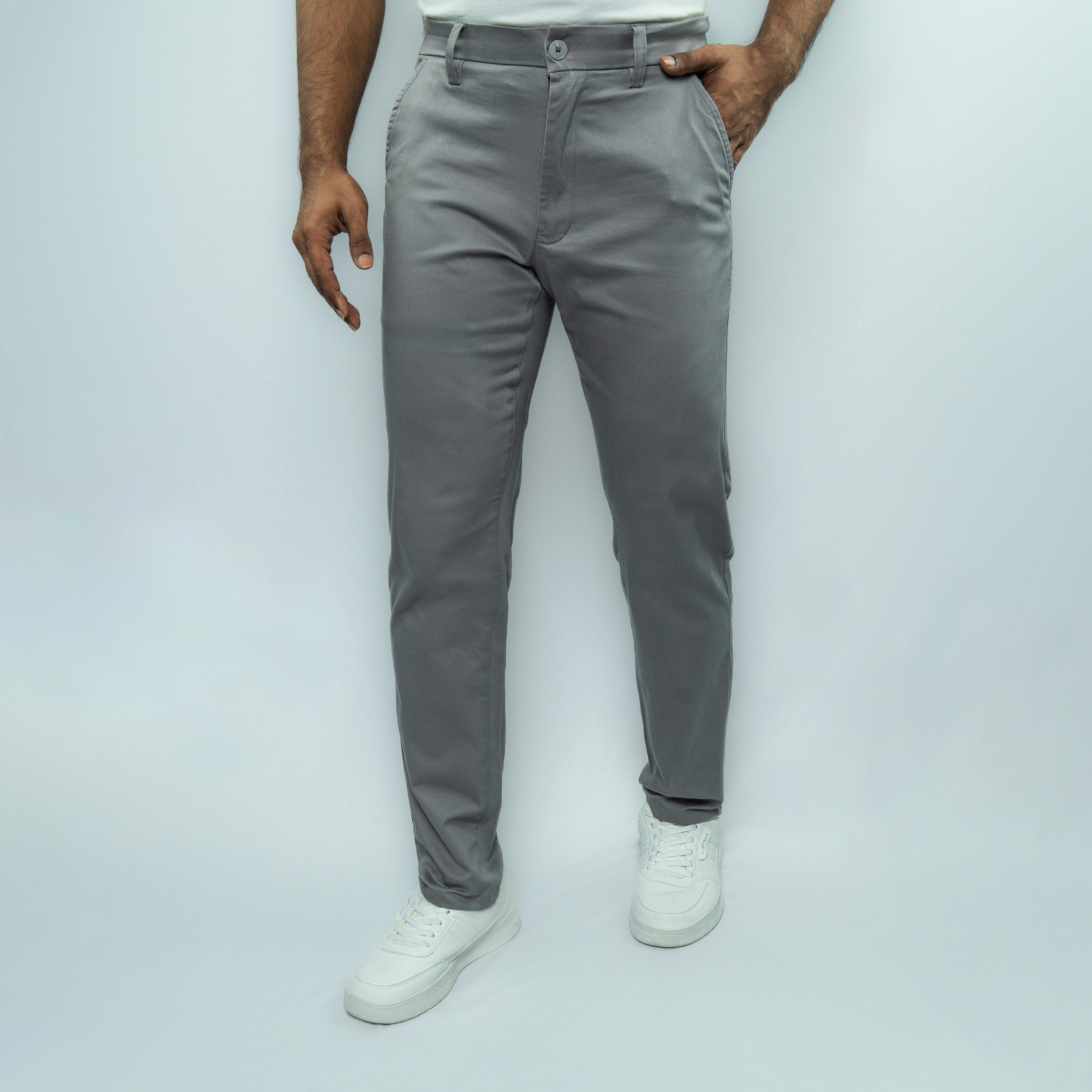 Premium Chino Twill Pant (Ash)