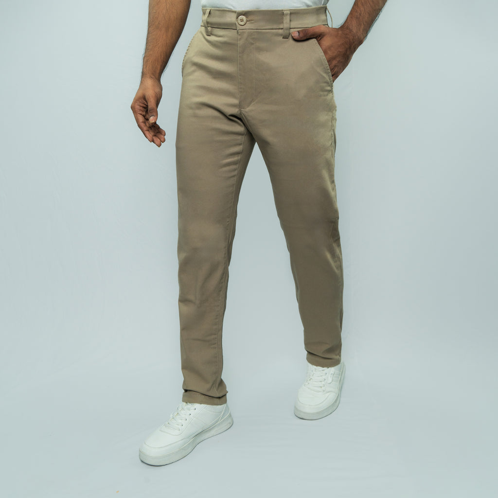 Premium Chino Twill Pant (Brown)
