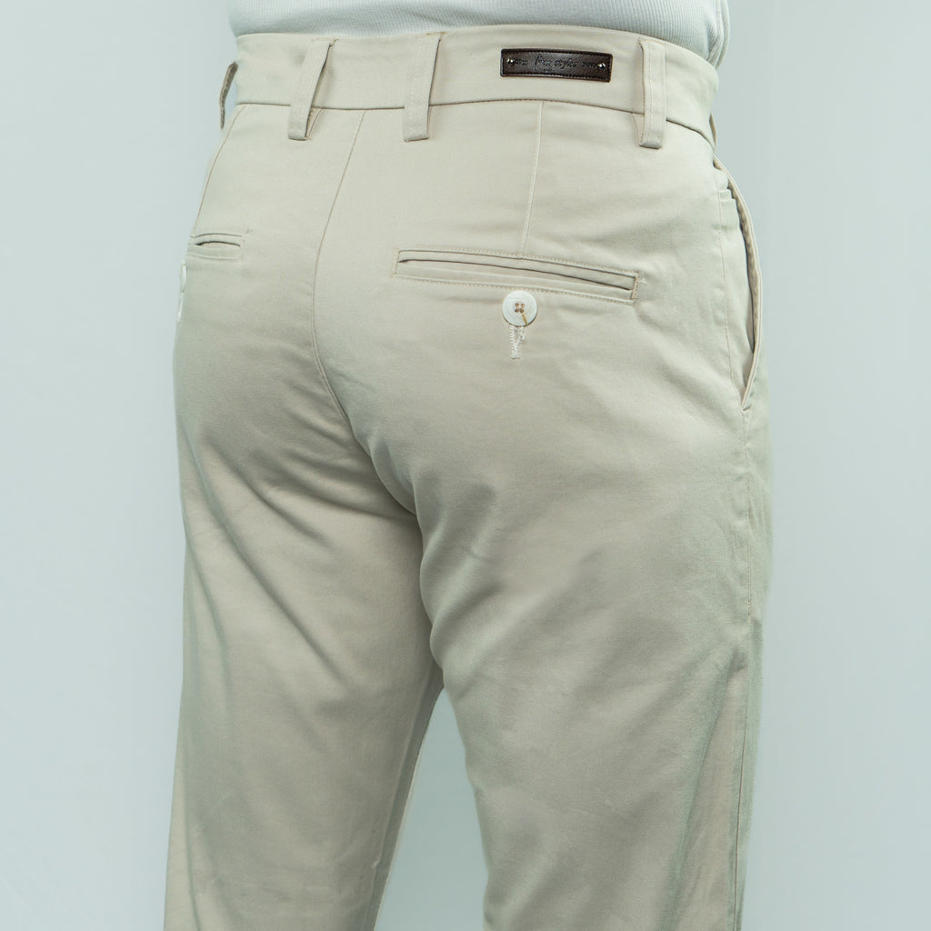 Premium Chino Twill Pant (Light Beige)