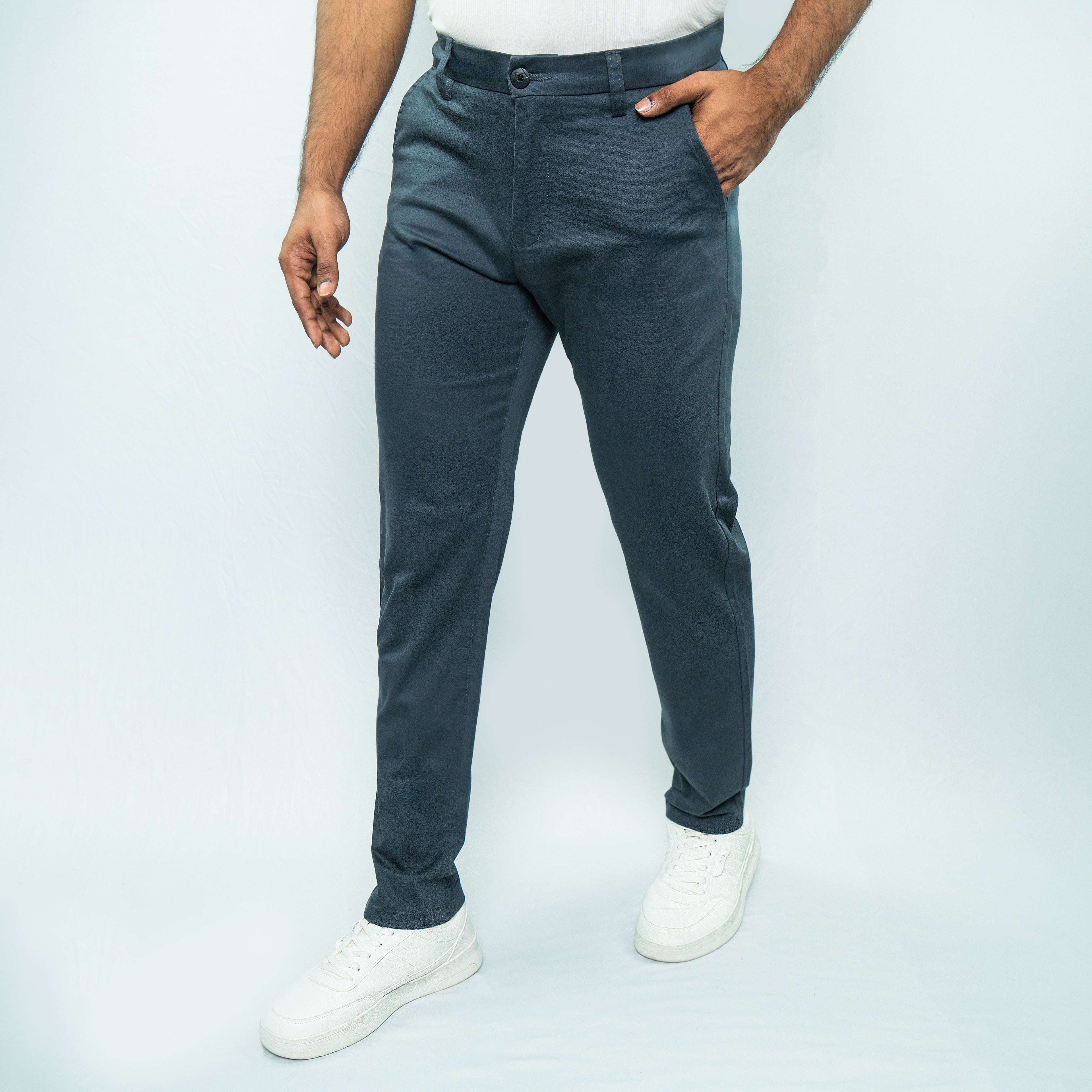 Premium Chino Twill Pant (Dark Grey)