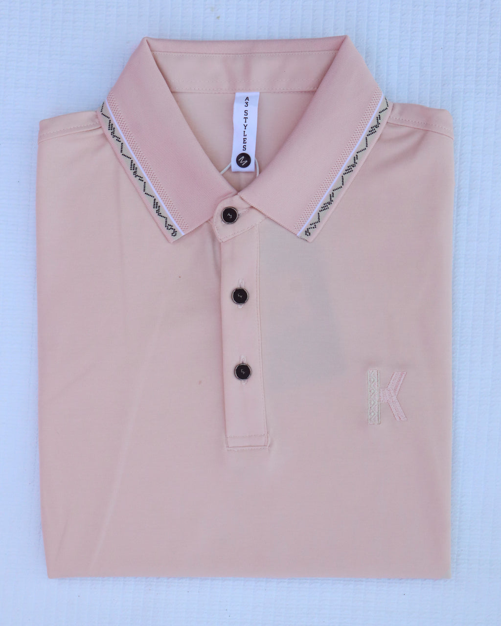 Premium Polo (Dusty Rose) – men's polo shirt by A3 Styles, photo 2