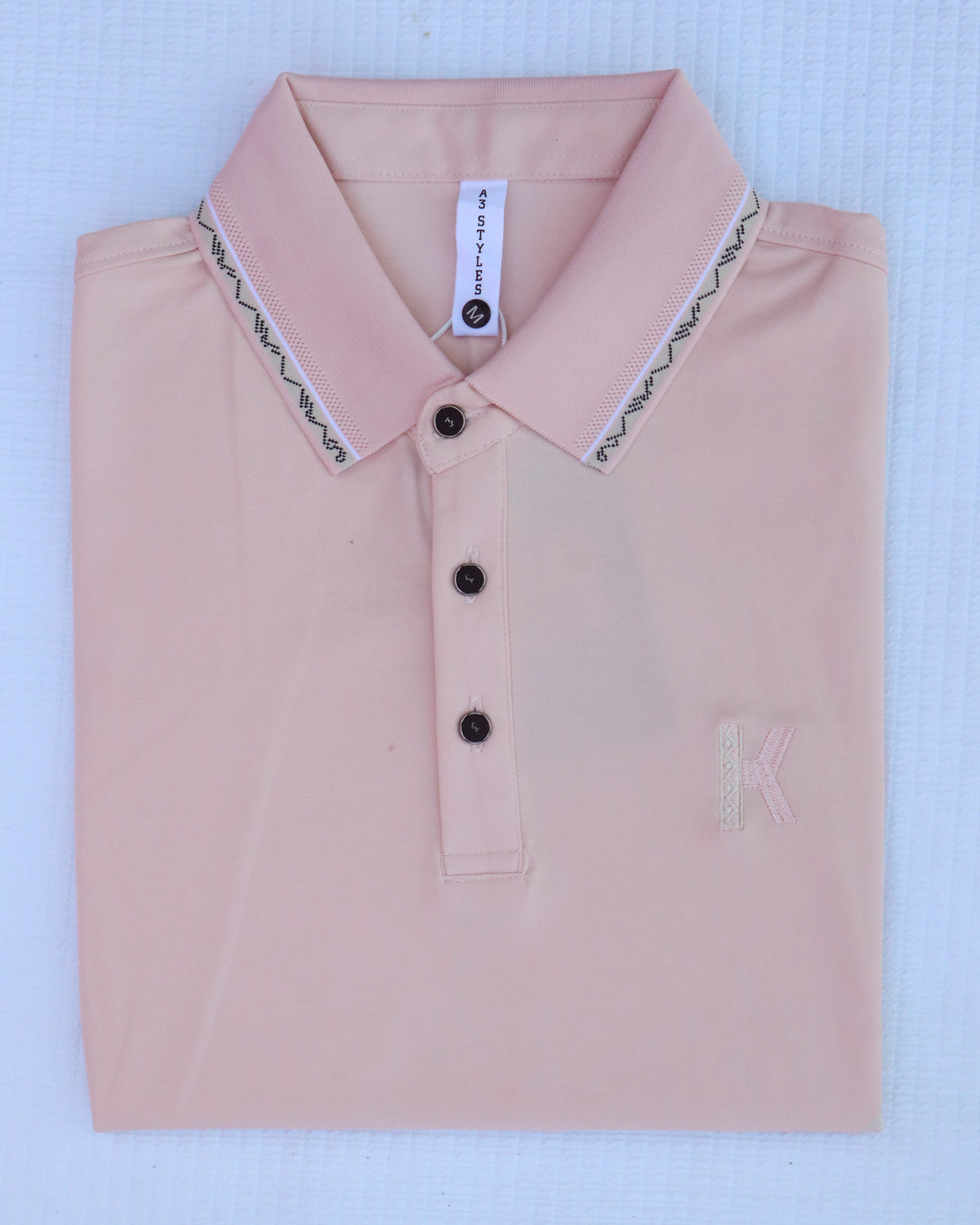 Premium Polo (Dusty Rose) – men's polo shirt by A3 Styles, photo 2