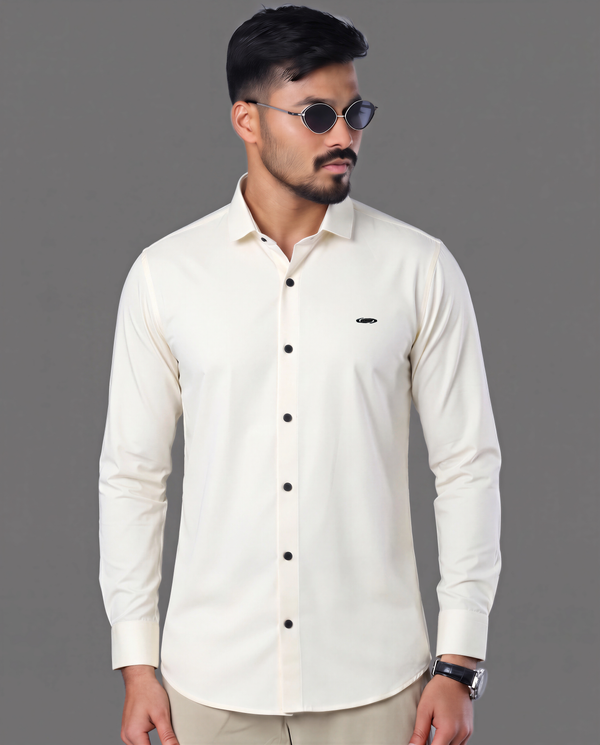 Bamboo Fiber Shirt (Off White)