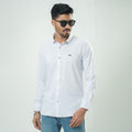 Bamboo Fiber Jacquard Shirt (White)