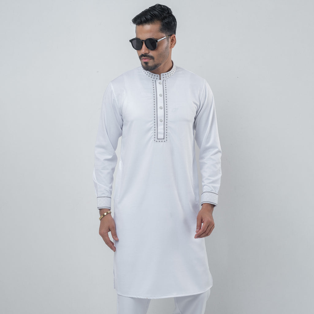 Exclusive Premium Panjabi (White)