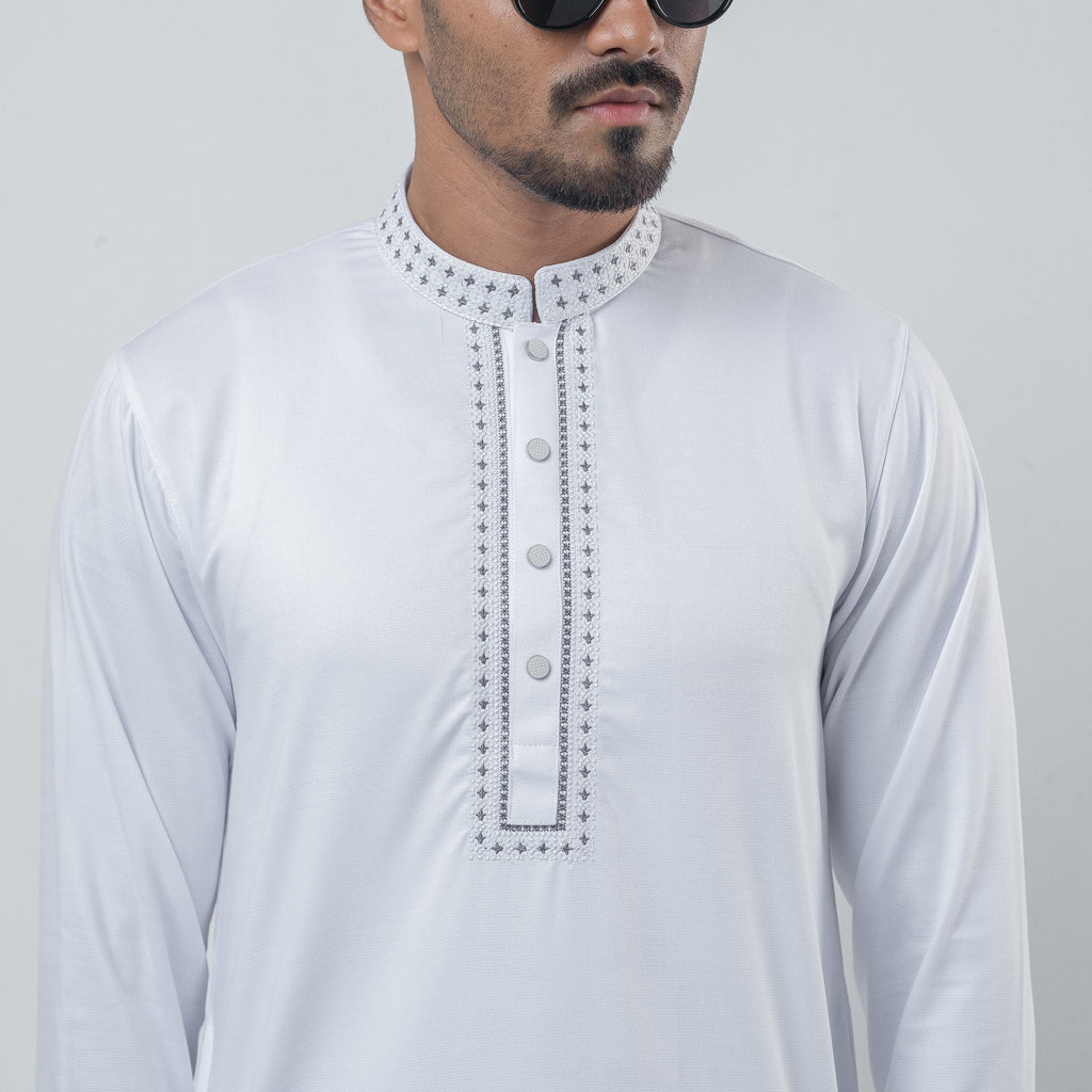 Exclusive Premium Panjabi (White)