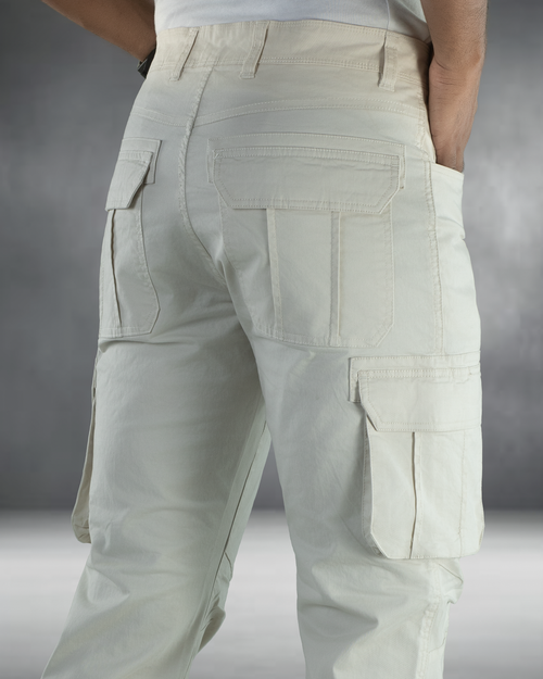 6 Pocket Cargo Pant – Off White