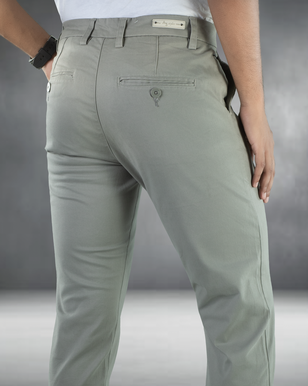 Premium Chino Twill Pant (Stone Grey)
