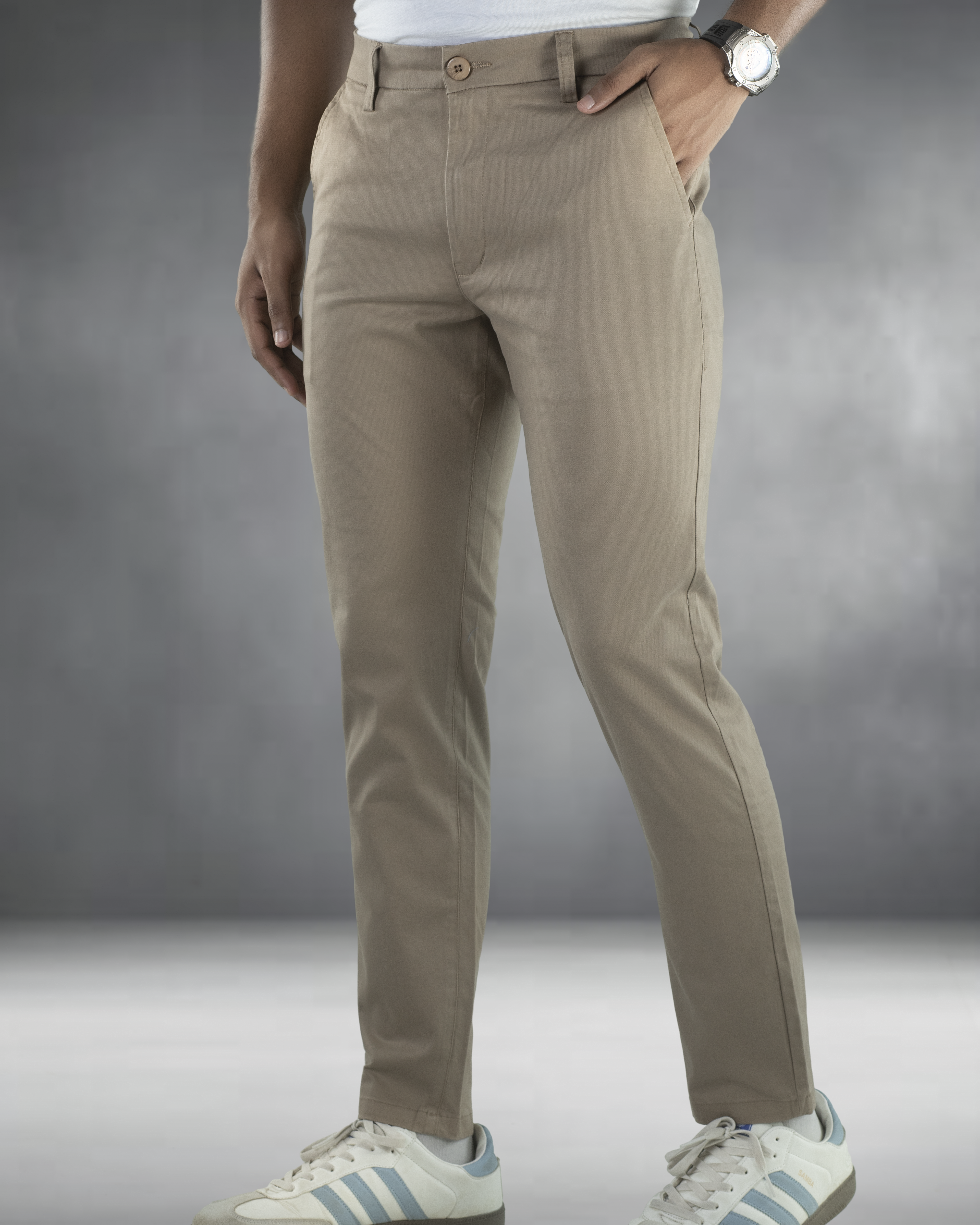 Premium Chino Twill Pant (Dark Brown)