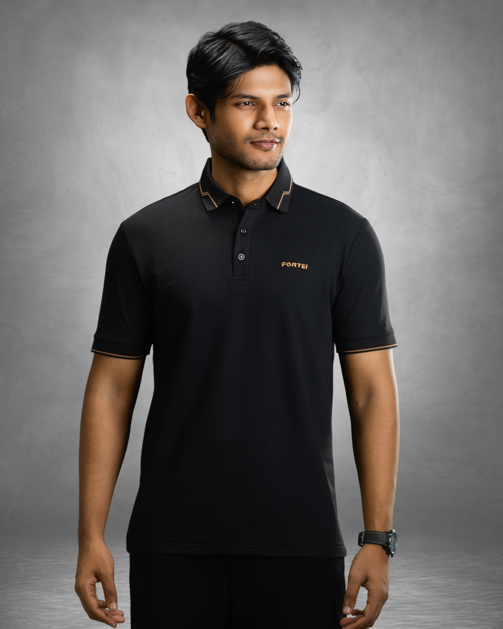 Premium Polo (Black-3)