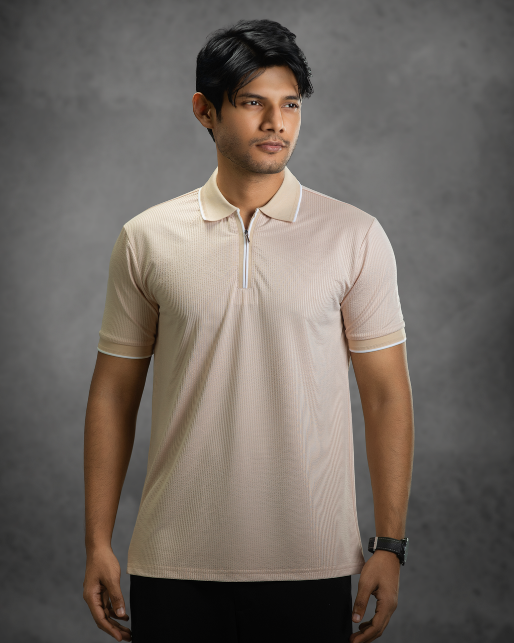 Premium Polo (Light Beige)