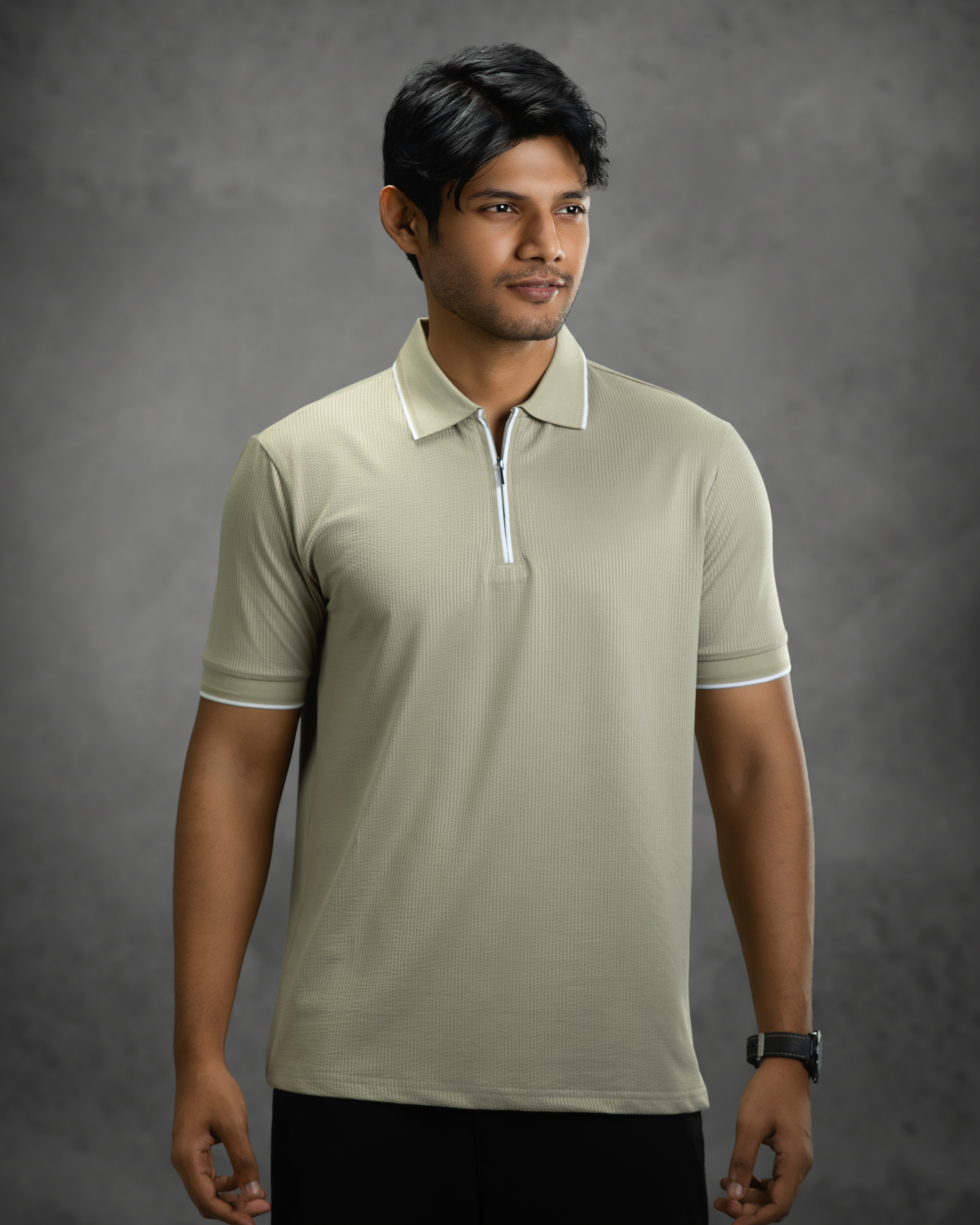 Premium Polo (Grey Olive)
