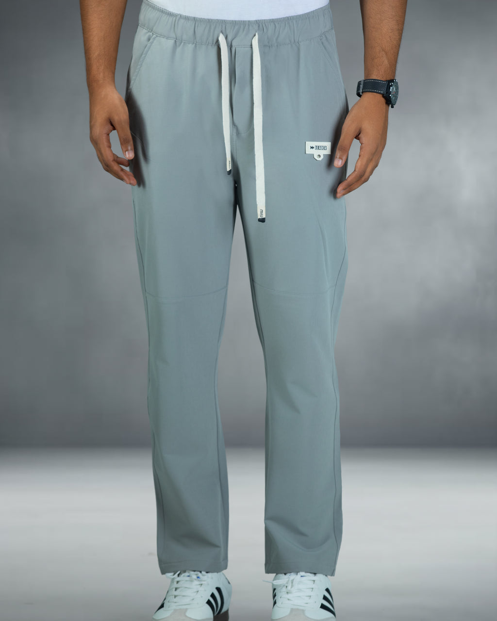 Premium Solid Trouser Pant (Light Grey)