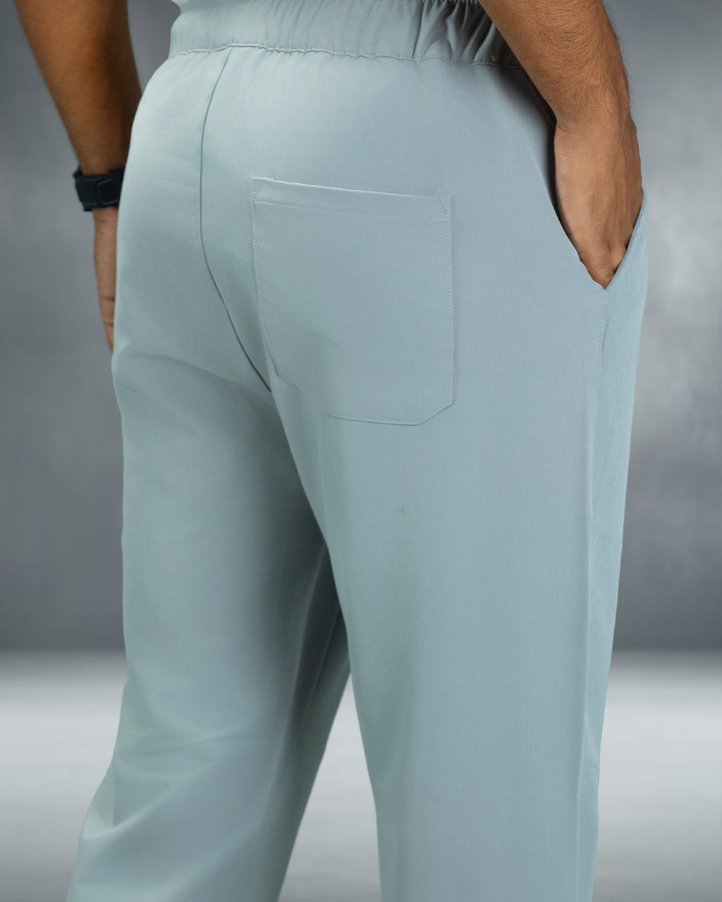 Premium Solid Trouser Pant (Light Grey)