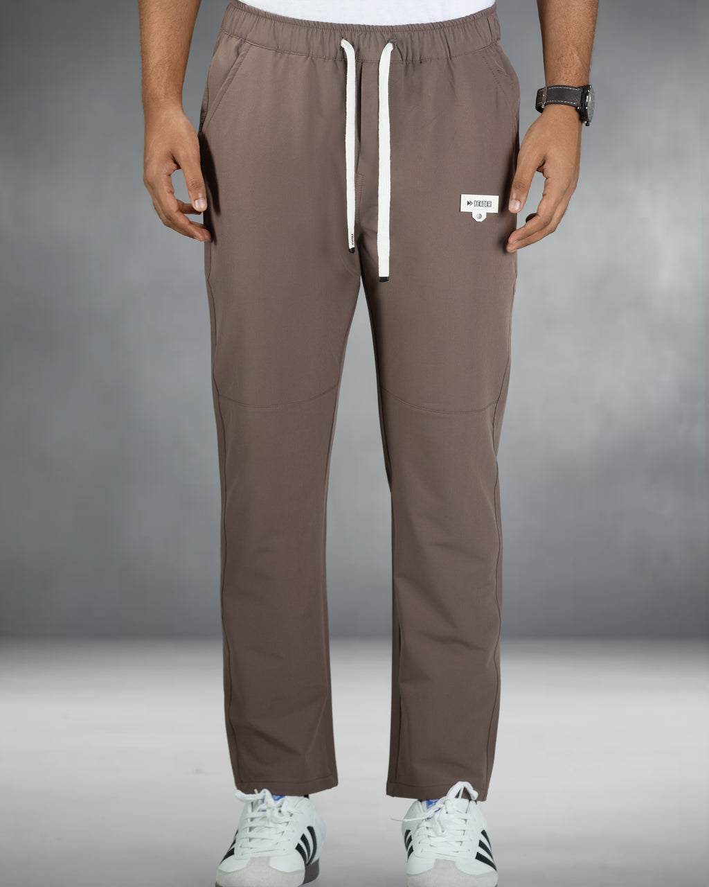 Premium Solid Trouser Pant (Deep Brown)