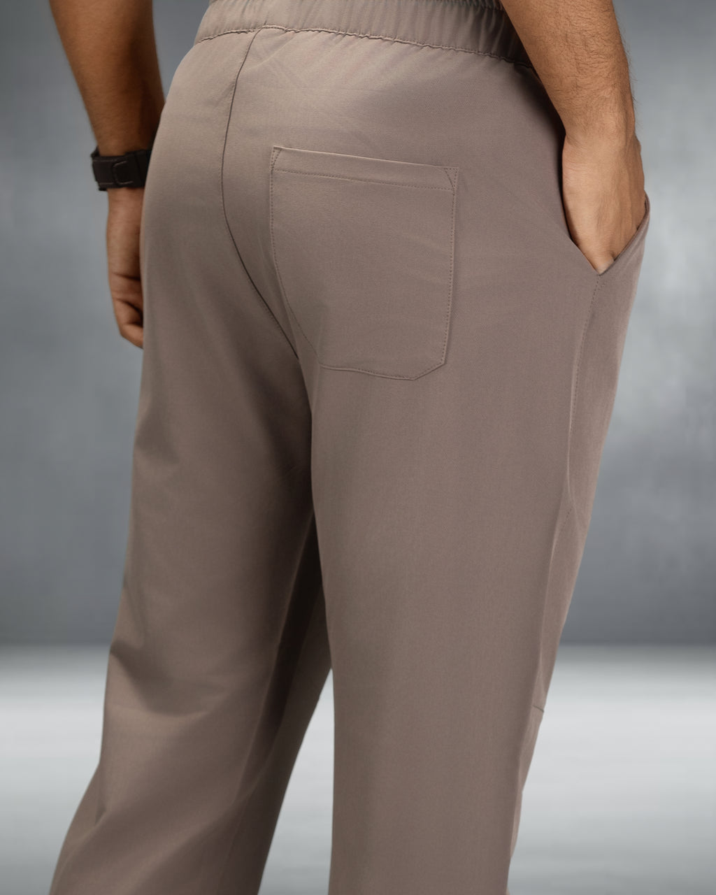 Premium Solid Trouser Pant (Deep Brown)