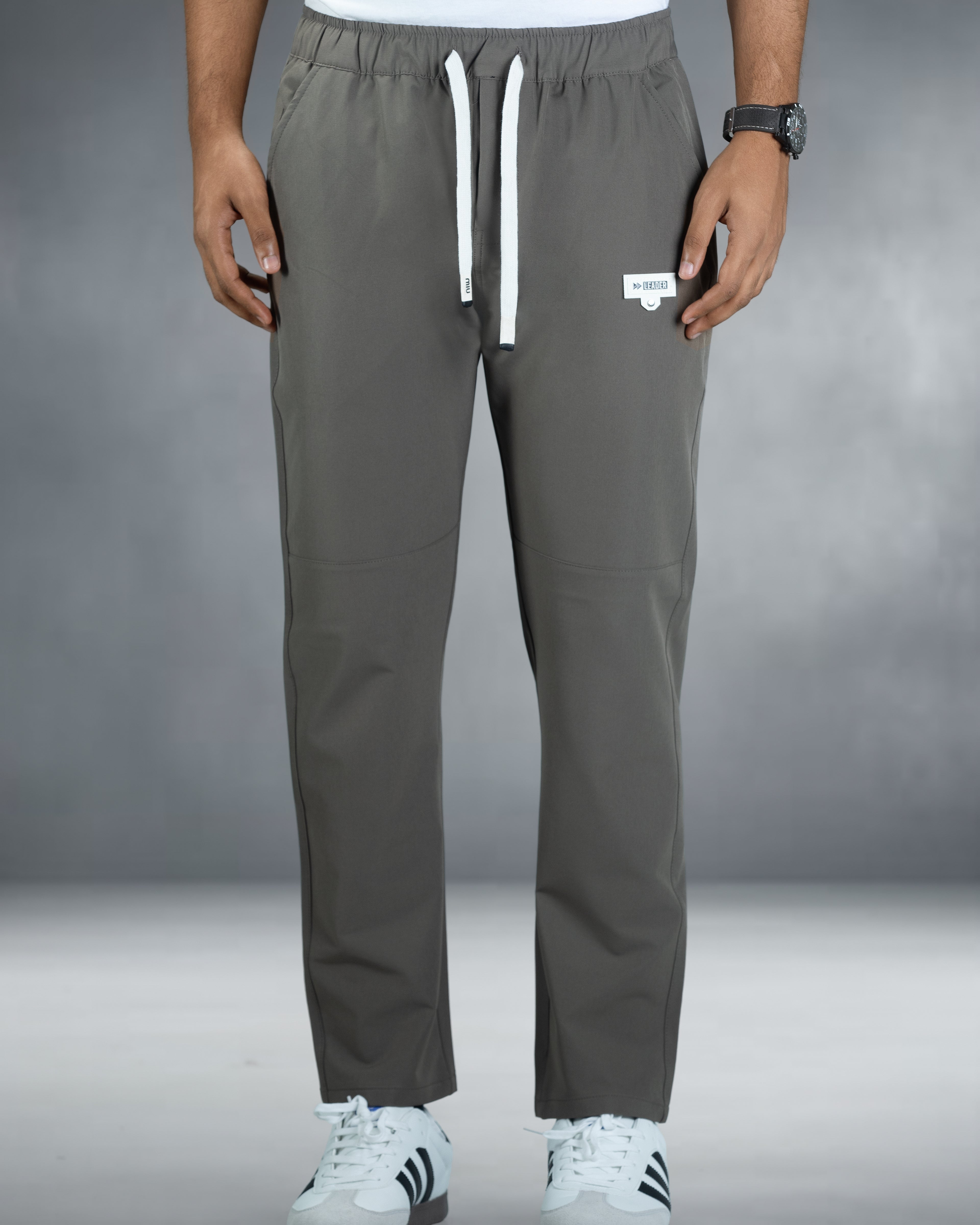 Premium Solid Trouser Pant (Dusty olive)