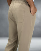 Premium Solid Trouser Pant (Khaki)