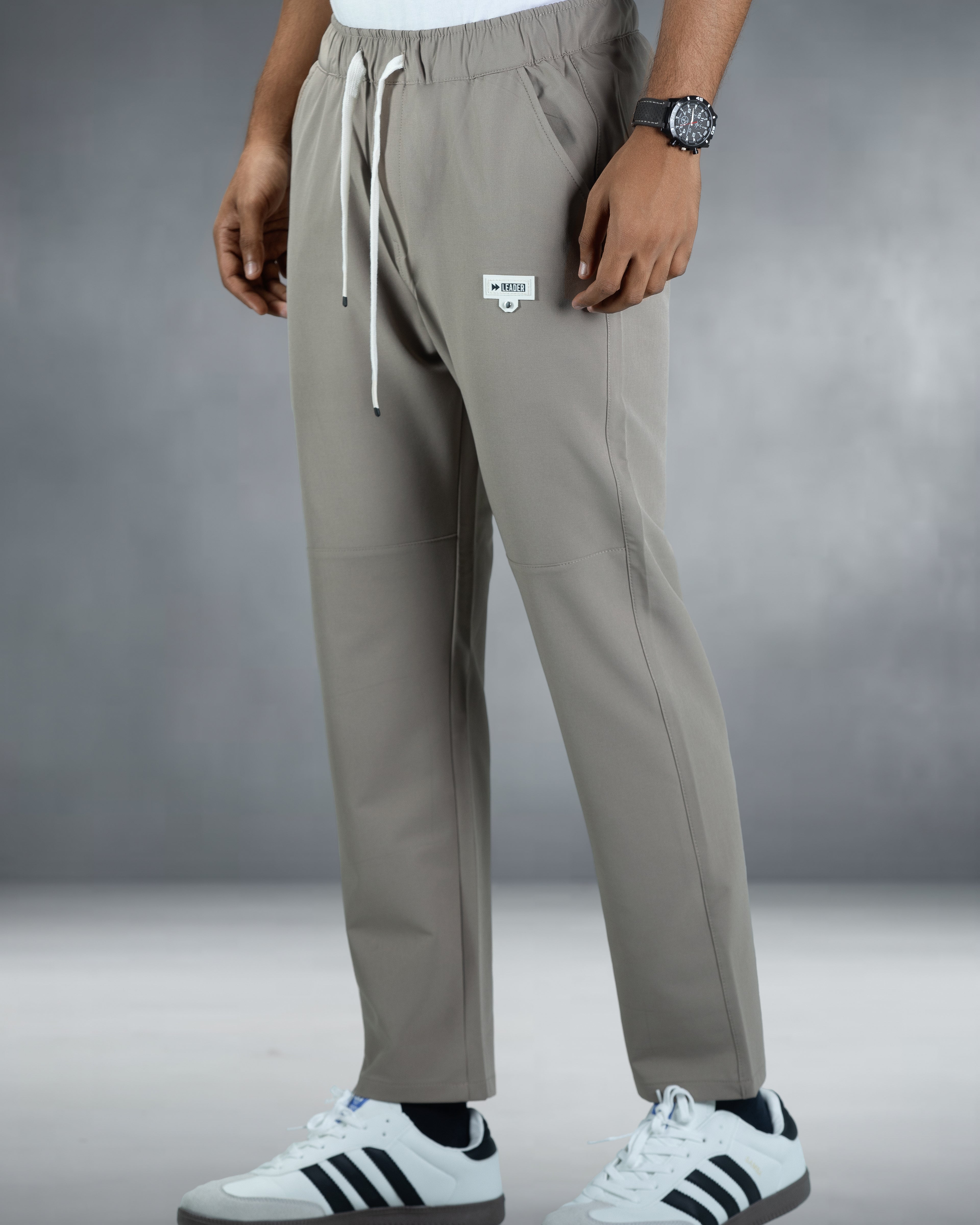 Premium Solid Trouser Pant (Light Brown)