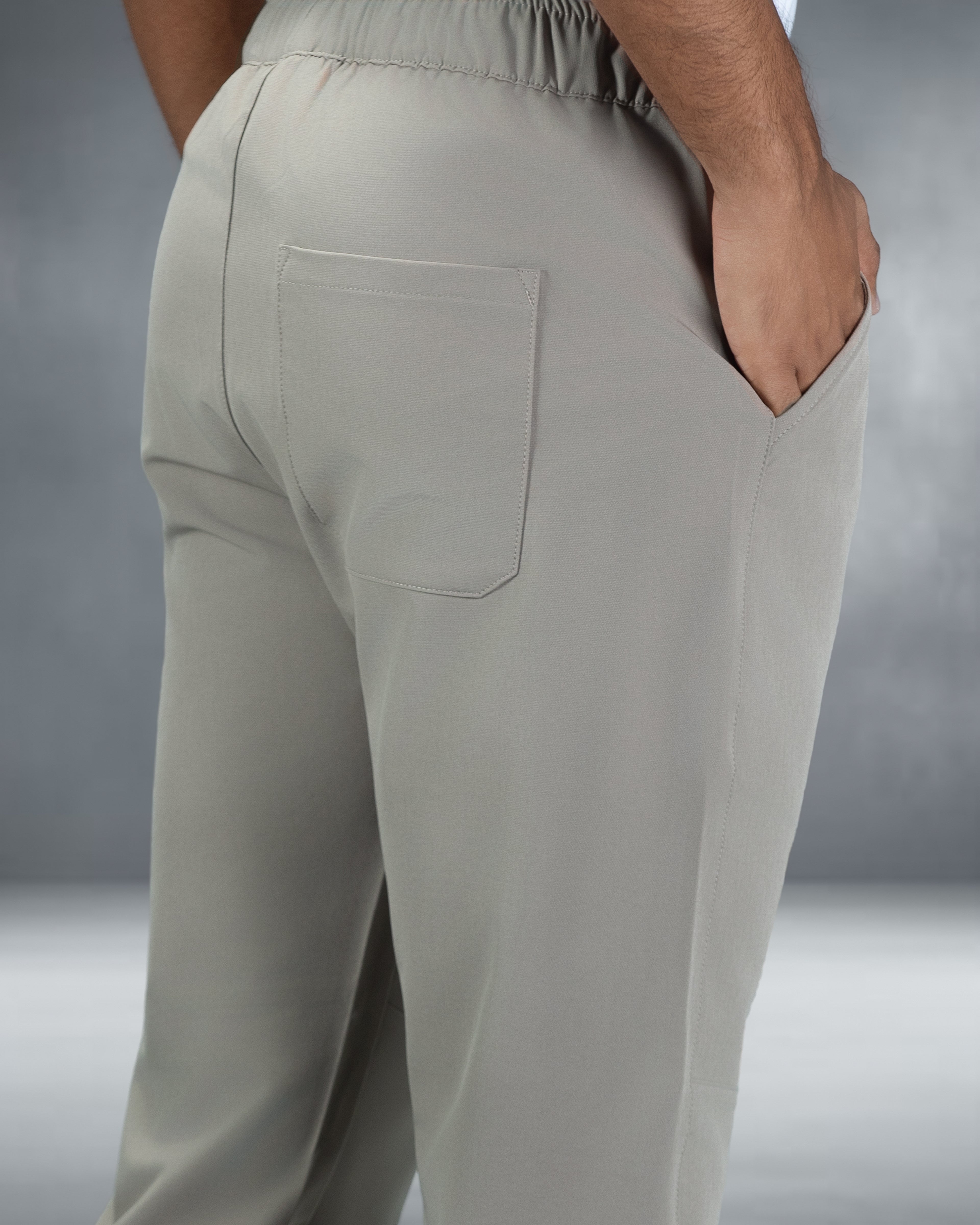 Premium Solid Trouser Pant (Sand)