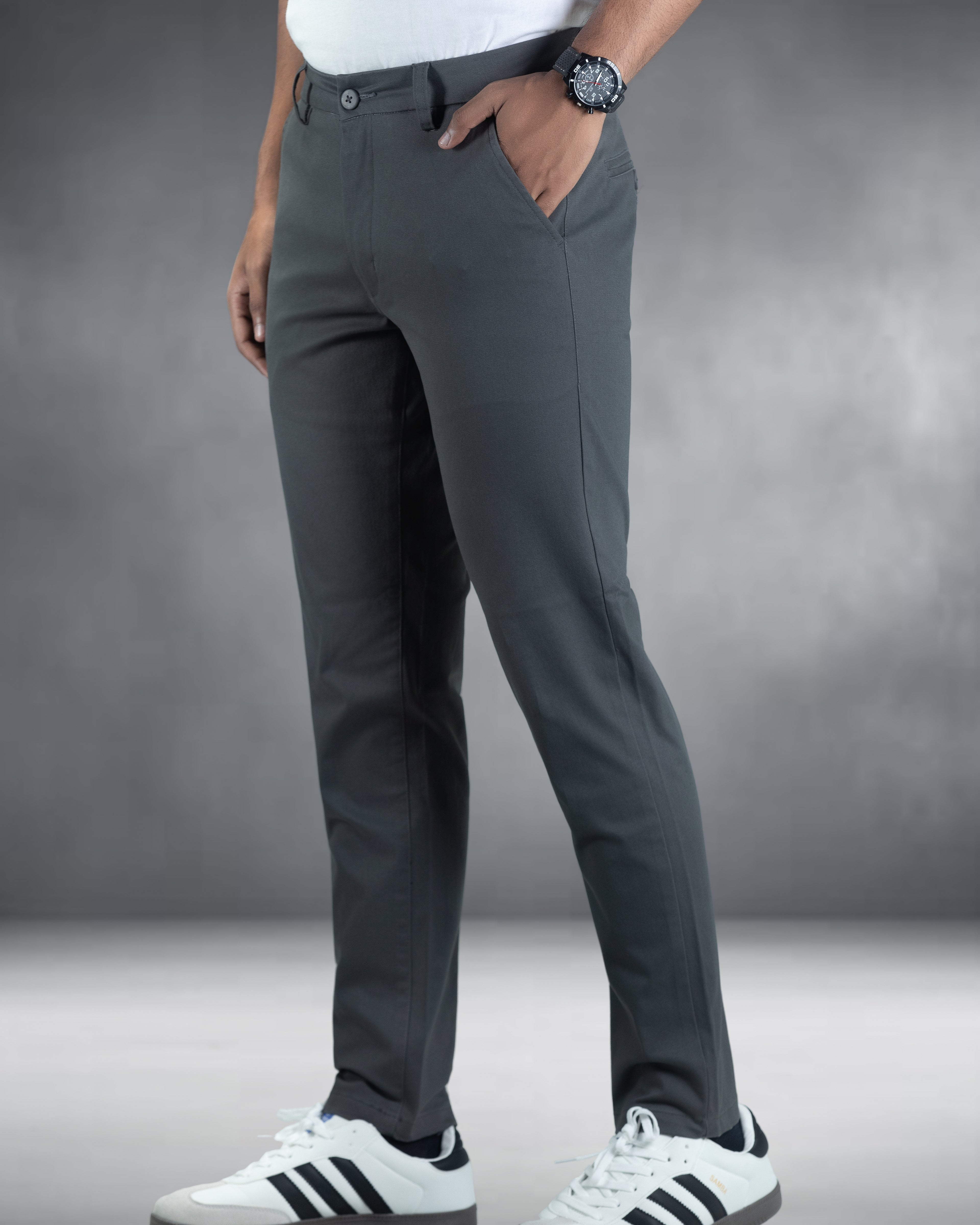 Premium Chino Pant- Dark Ash