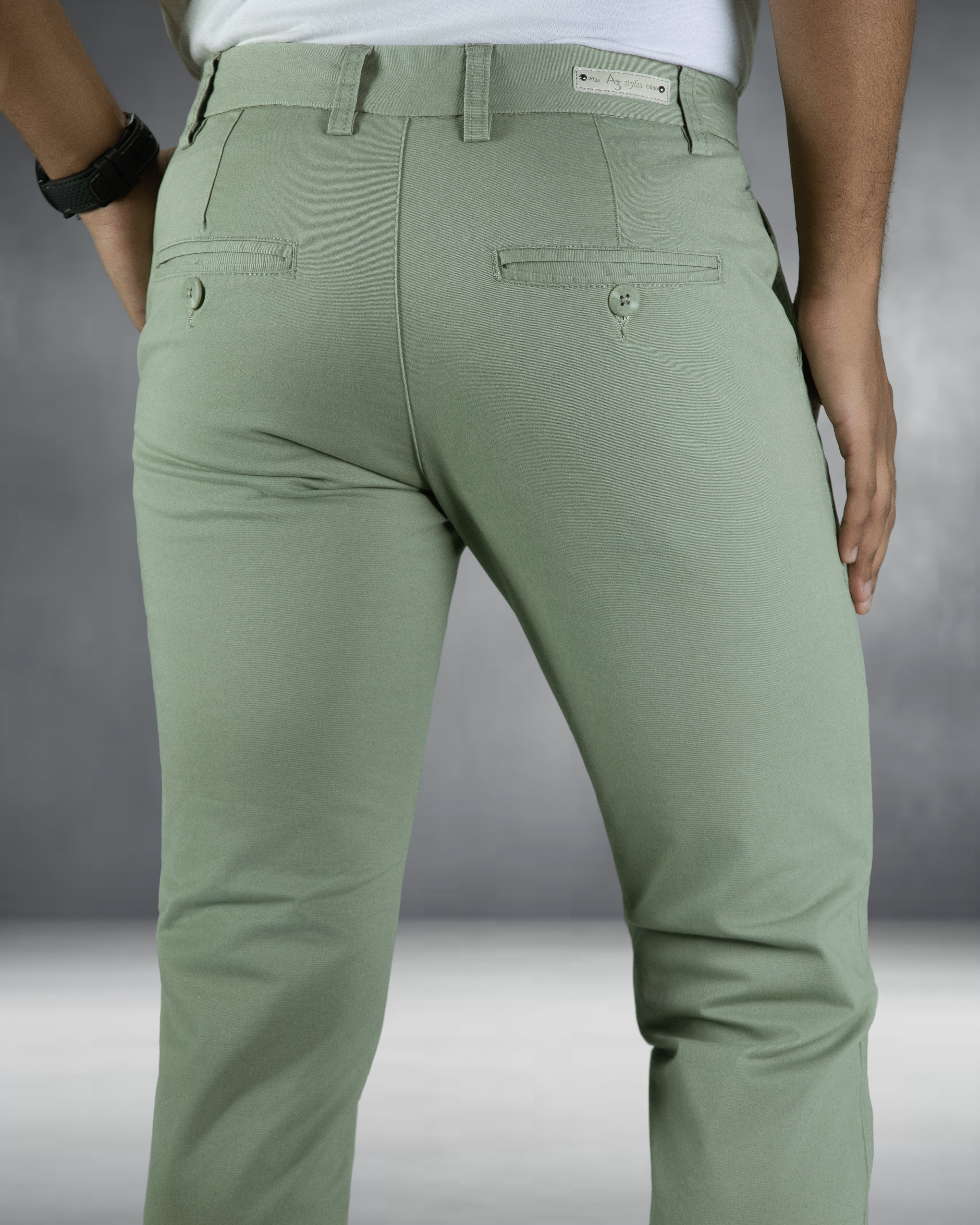 Premium Chino Twill Pant (Grey Olive)