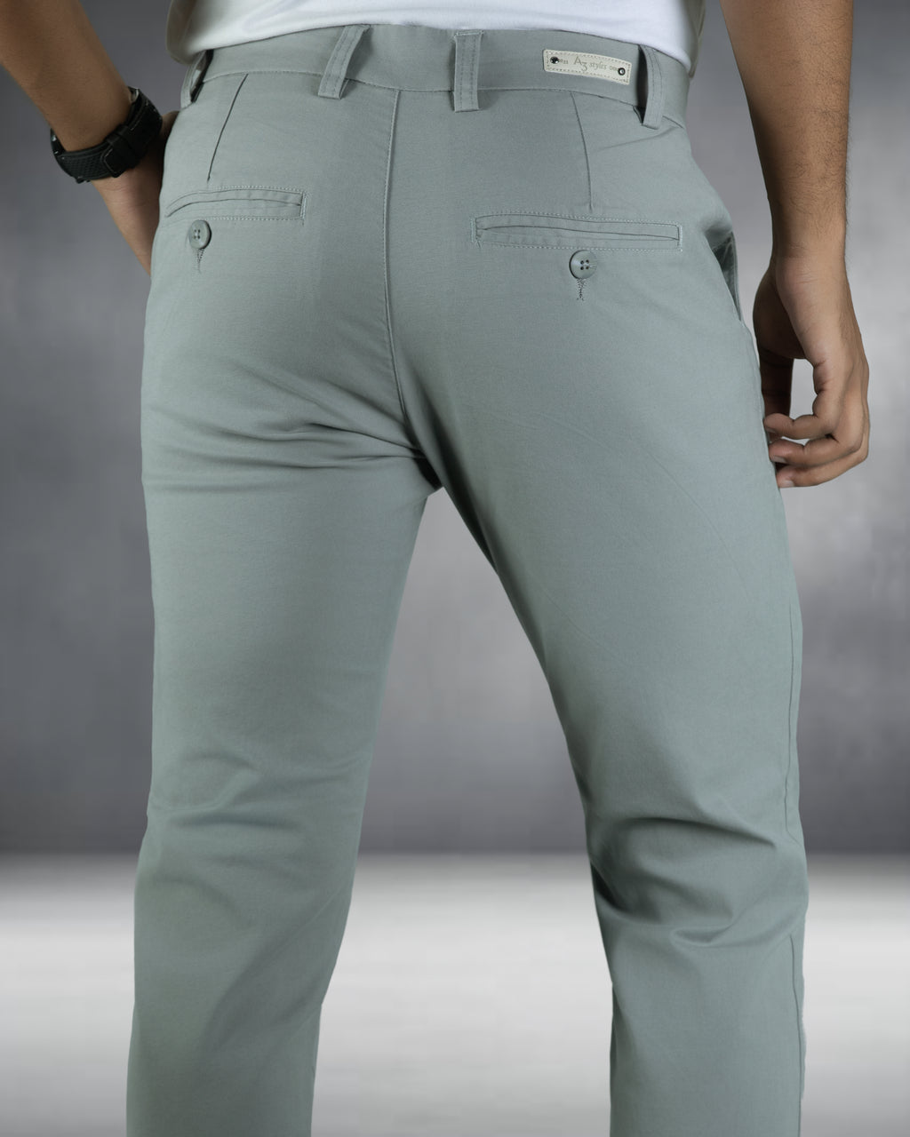 Premium Chino Twill Pant (Light Ash)
