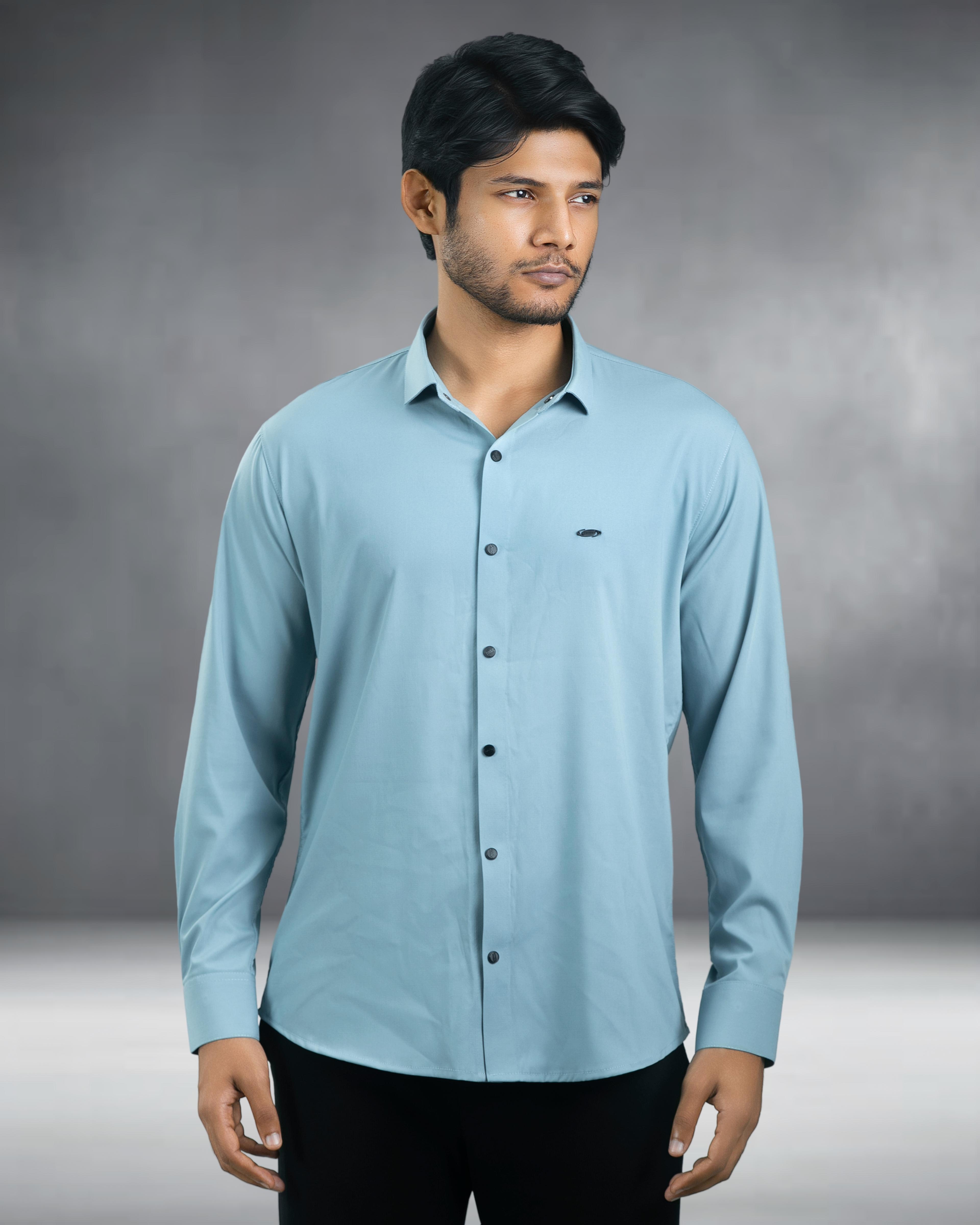 Bamboo Fiber Shirt (Sky Blue)