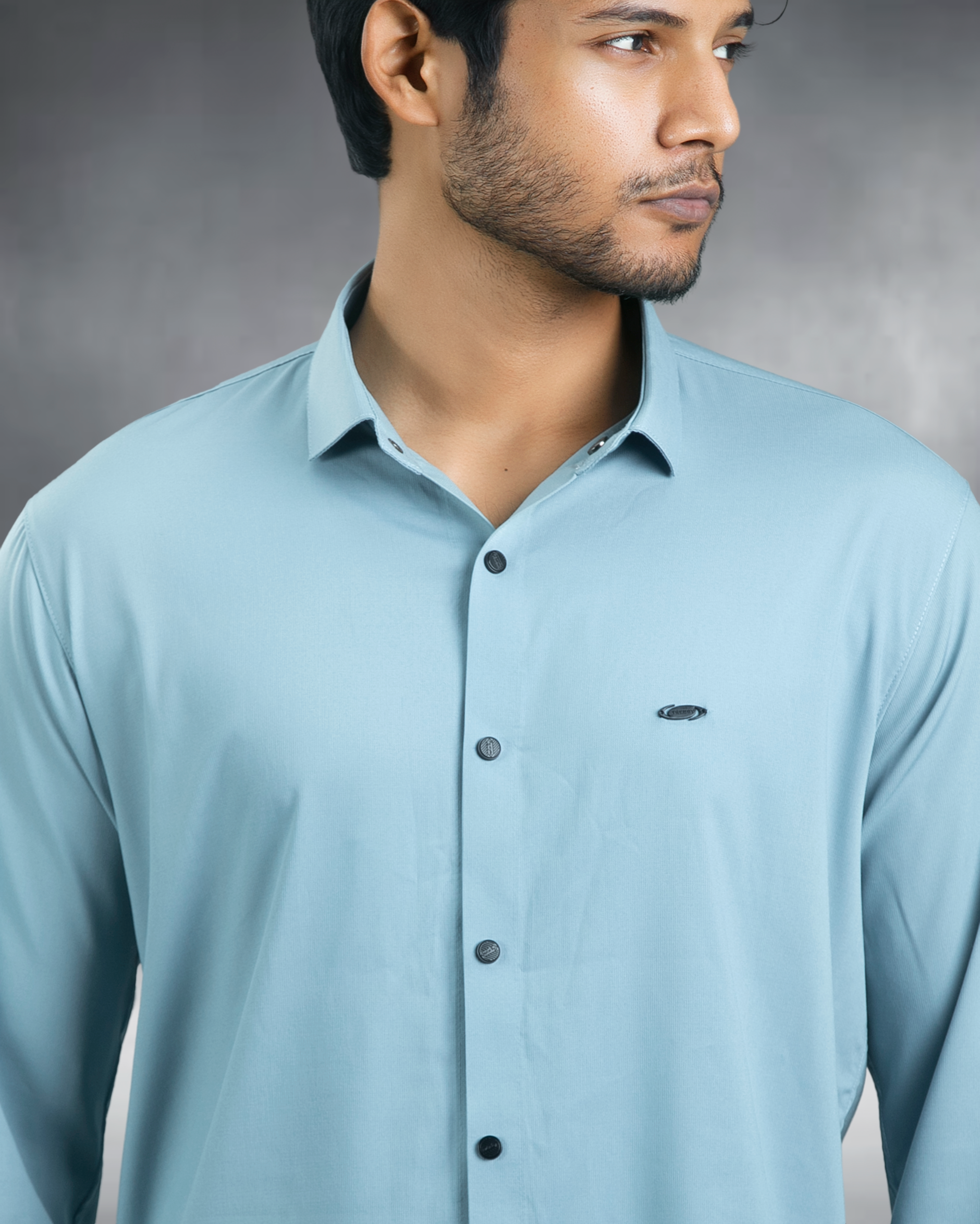 Bamboo Fiber Shirt (Sky Blue)