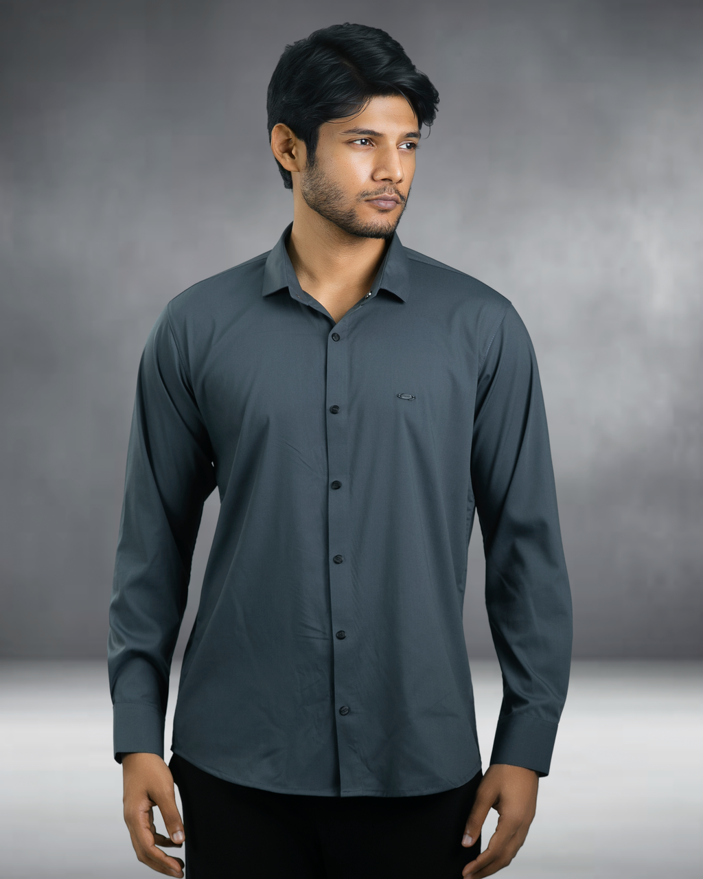Bamboo Fiber Shirt (Dark Grey)