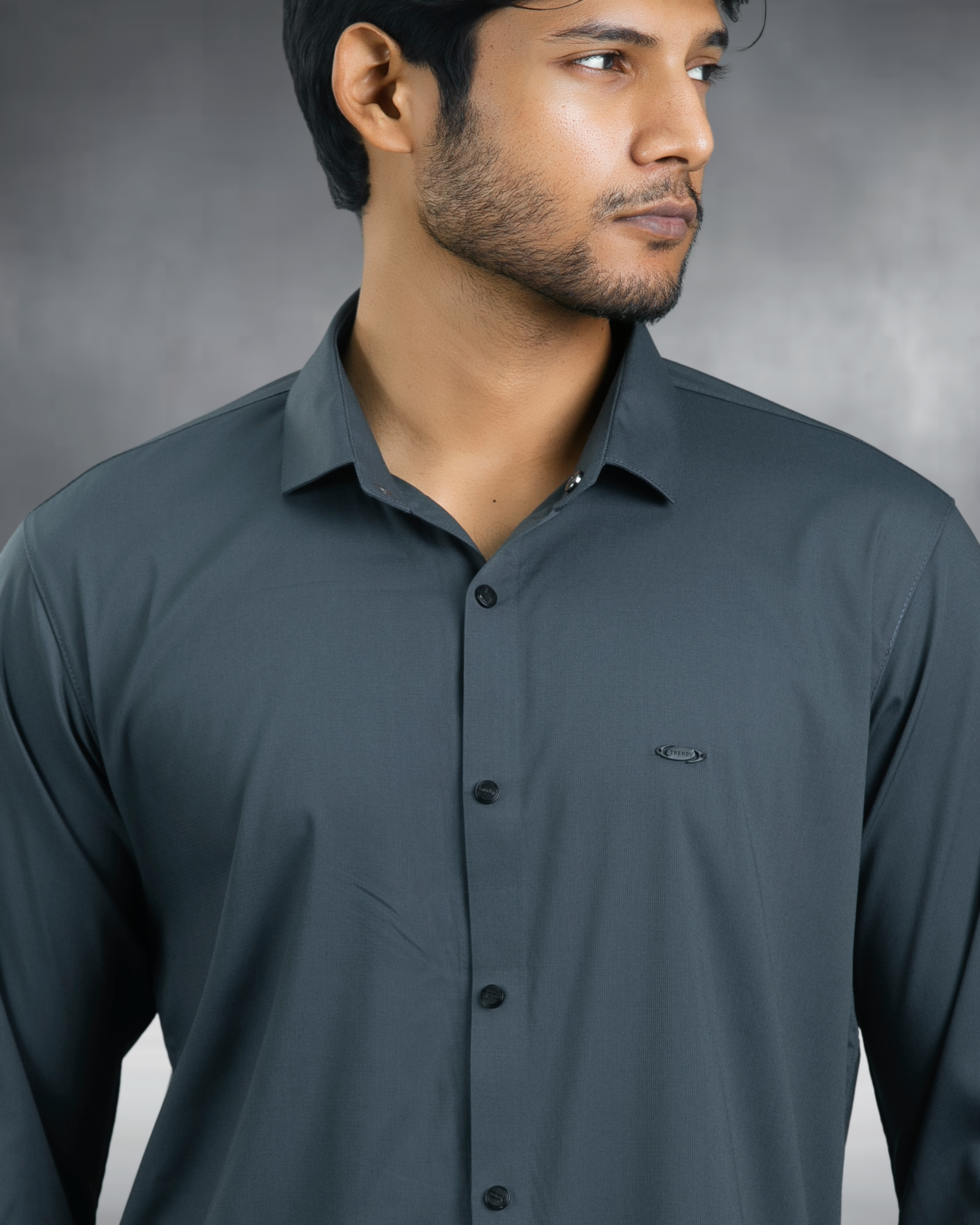 Bamboo Fiber Shirt (Dark Grey)
