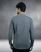 Bamboo Fiber Textured Shirt (Dark Ash)