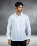 Bamboo Fiber Textured Shirt (White)