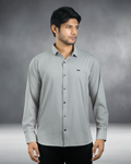 Bamboo Fiber Textured Shirt (Beige)