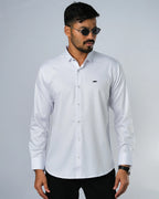 Bamboo Fiber Solid Shirt White