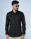 Bamboo Fiber Solid Shirt Black