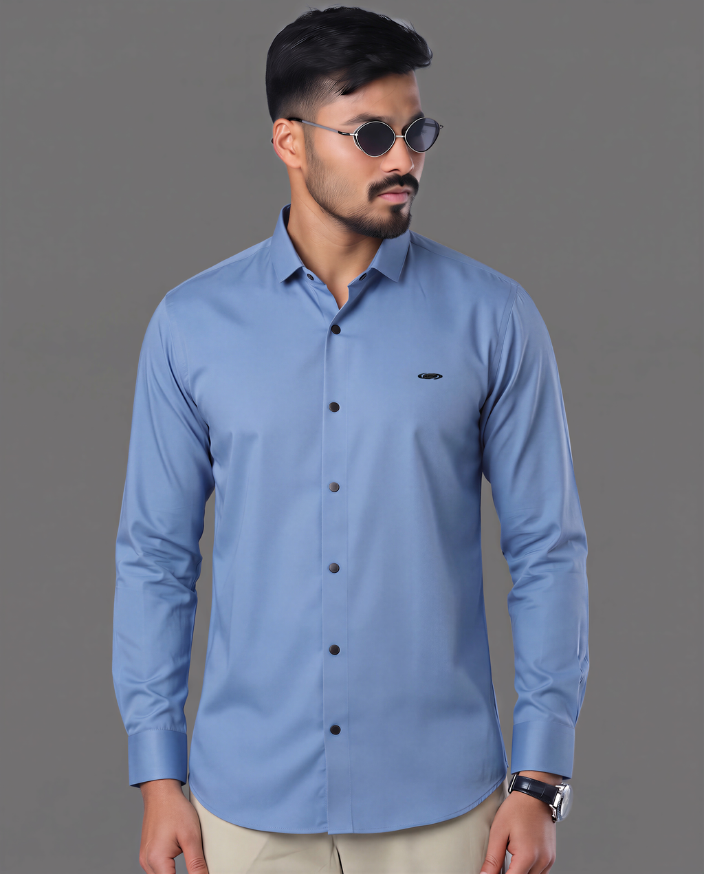 Bamboo Fiber Shirt (Sky Blue)