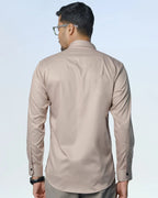 Bamboo Fiber Solid Shirt Light Khaki
