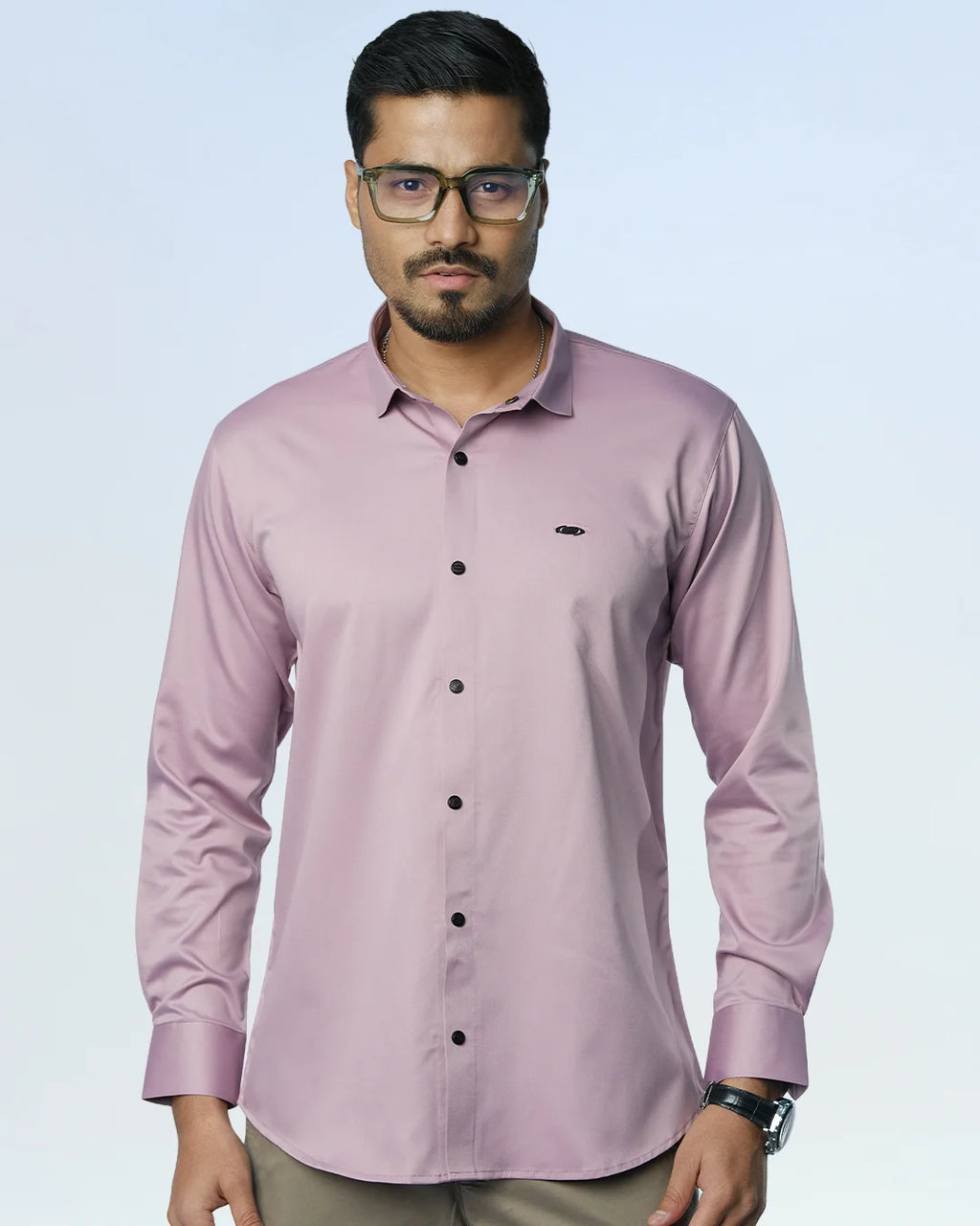 Bamboo Fiber Solid Shirt Pastel Pink