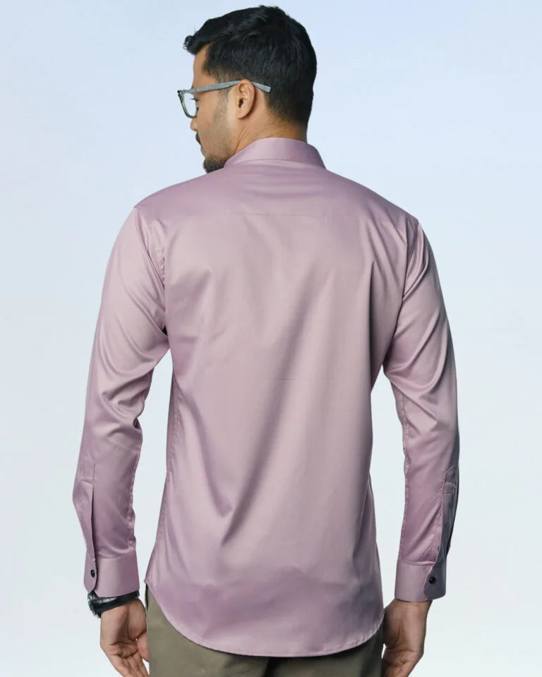 Bamboo Fiber Solid Shirt Pastel Pink