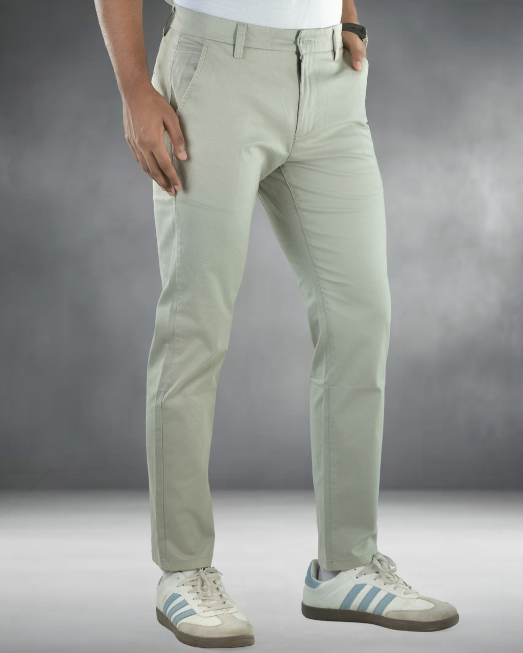 Premium Chino Twill Pant (Light Olive)