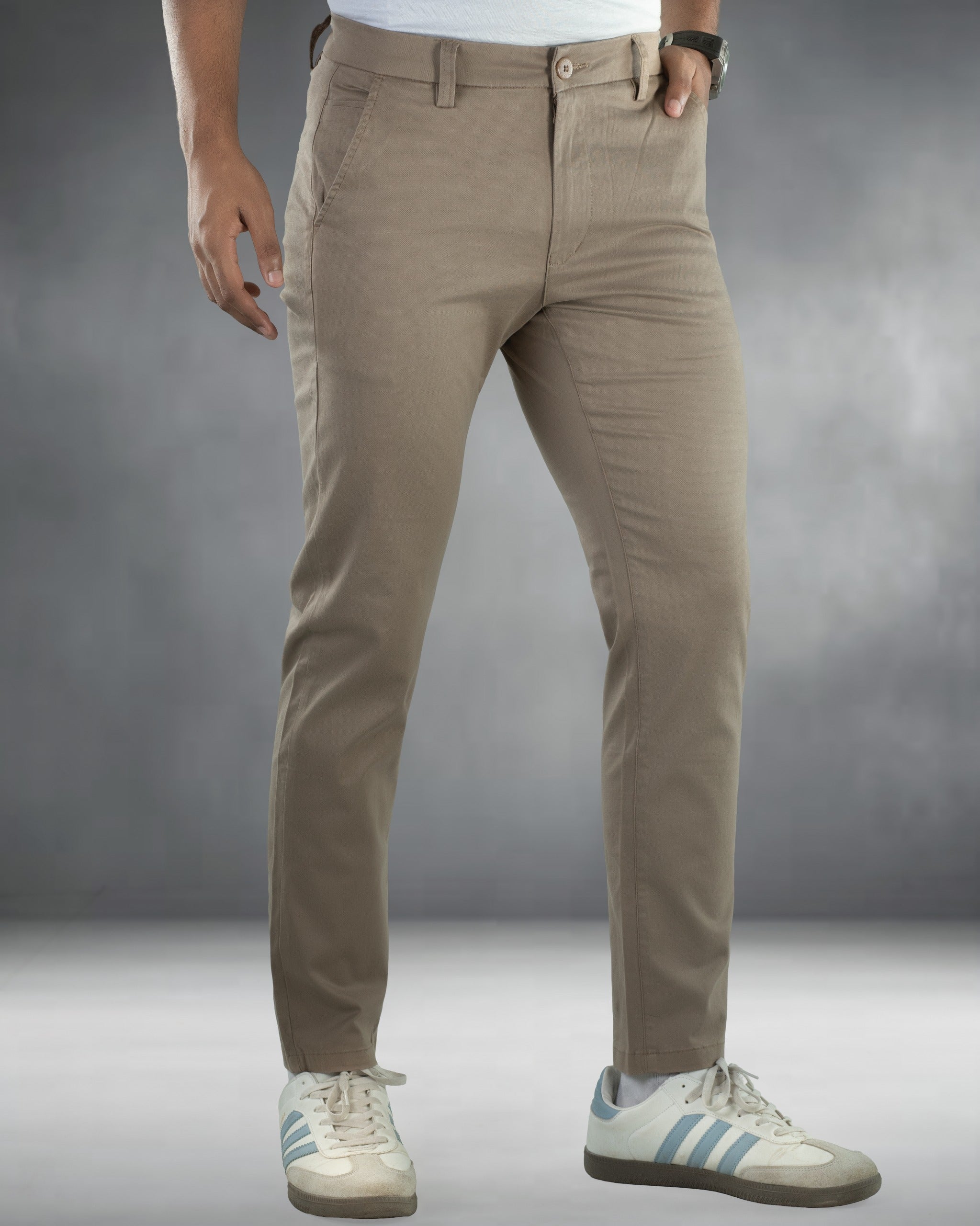 Premium Chino Twill Pant (Dark Brown)