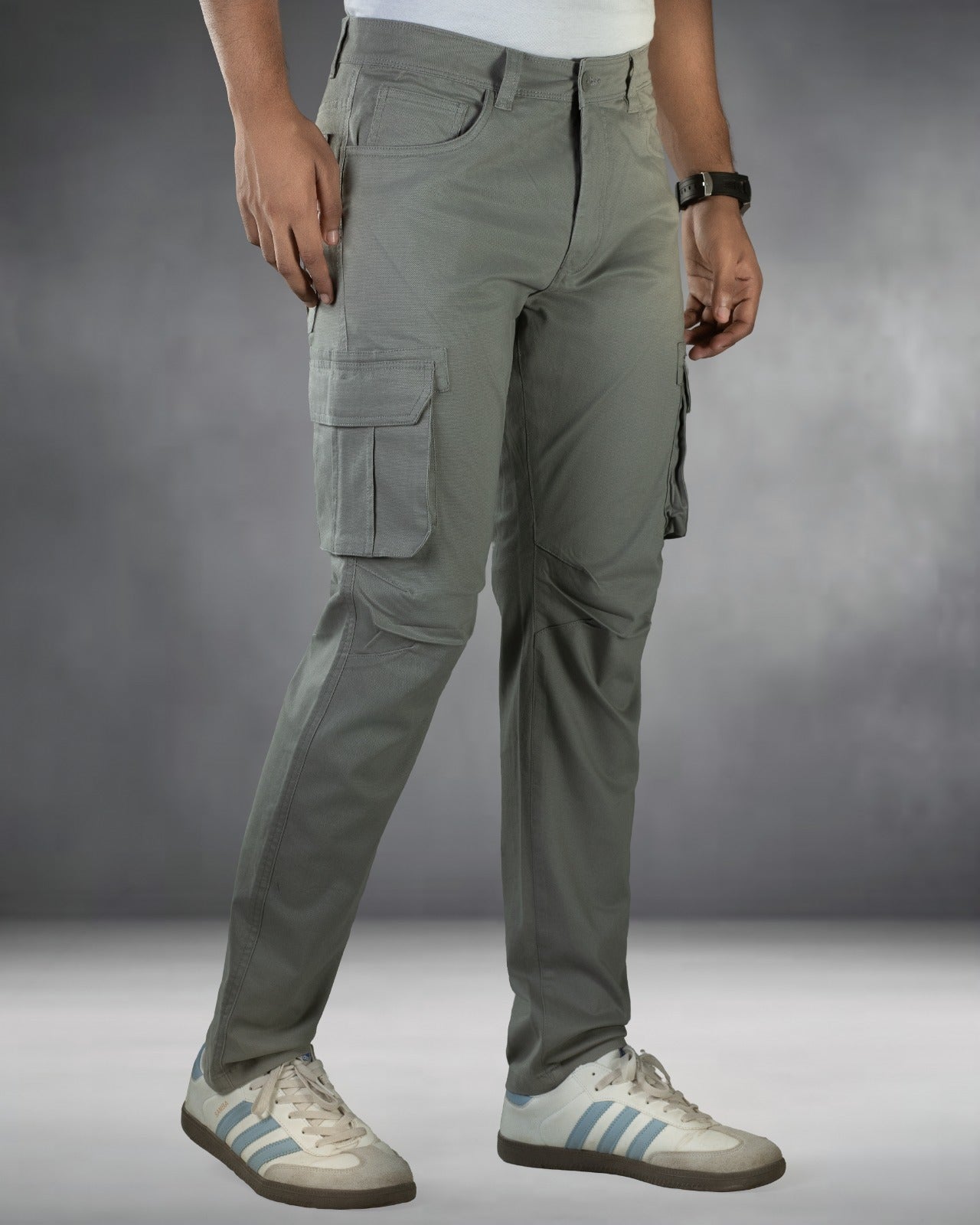 6 Pocket Cargo Pant – Stone Grey